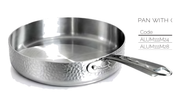 PADELLA ALUINOX MARTELLATO 3PLY 1/M 1907 - 28 cm - ALUM111M28