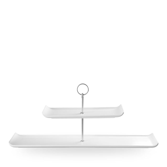 Alchemy Balance White 2 Tier Piatto Tower Rettangolare 22"X6" Box 2 - APRBAPT21