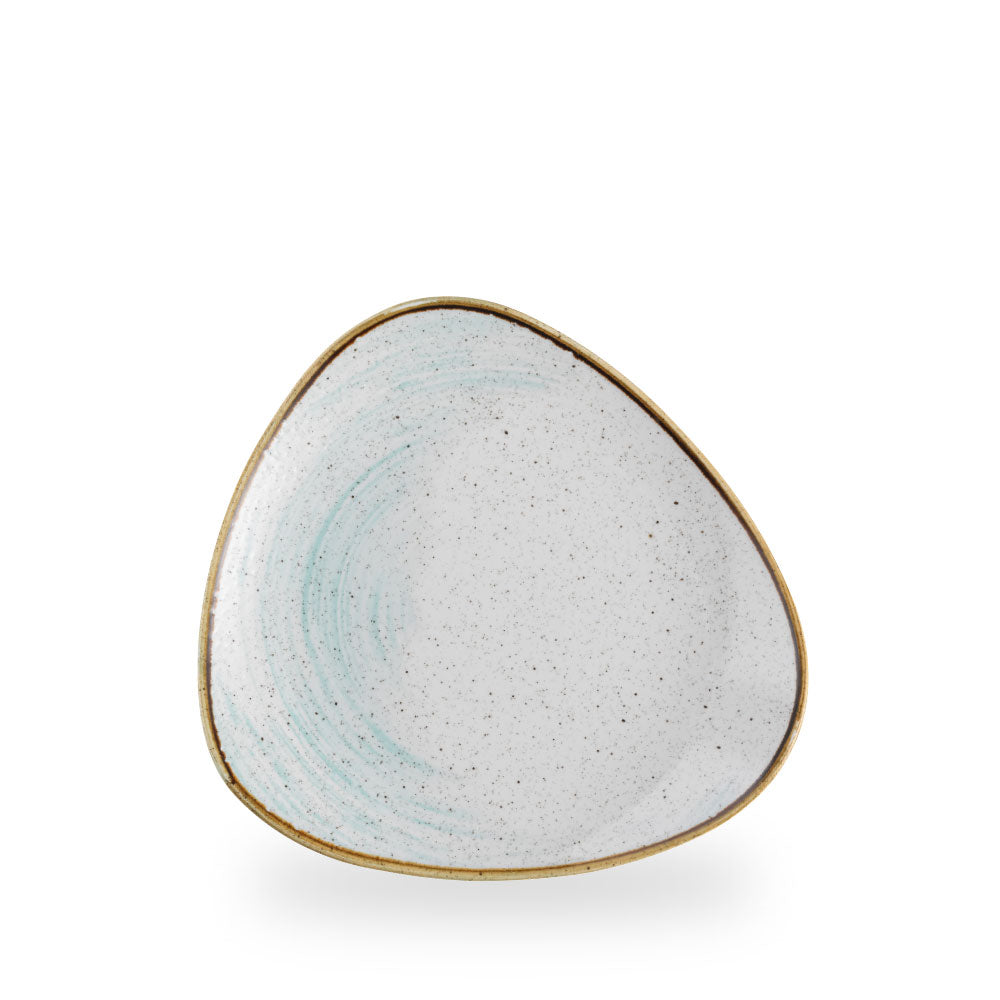 Stonecast Accents Duck Egg Piatto Triangolare 9" Box 12 - ASDETR9 1