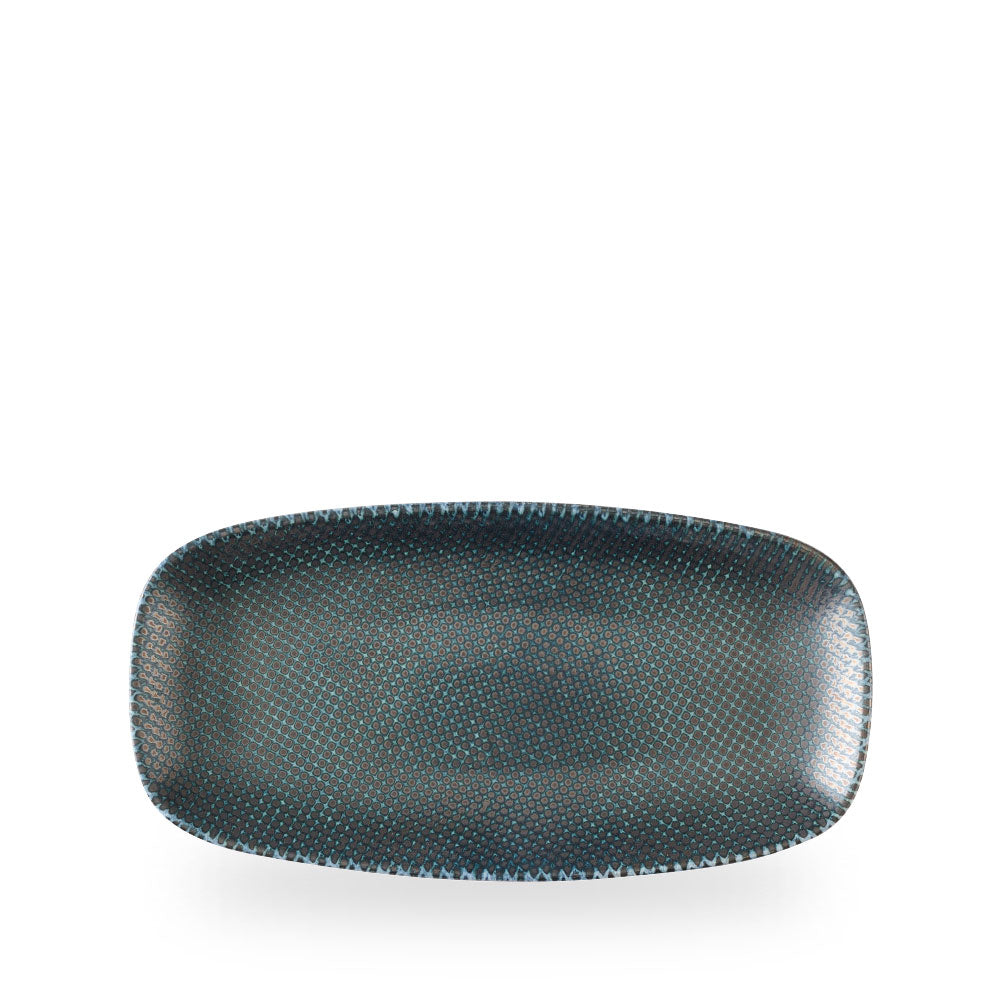 Astro Metallic Blue Piatto Rettangolare Chefs 11 3/4X6" Box 12 - ATBLXO111