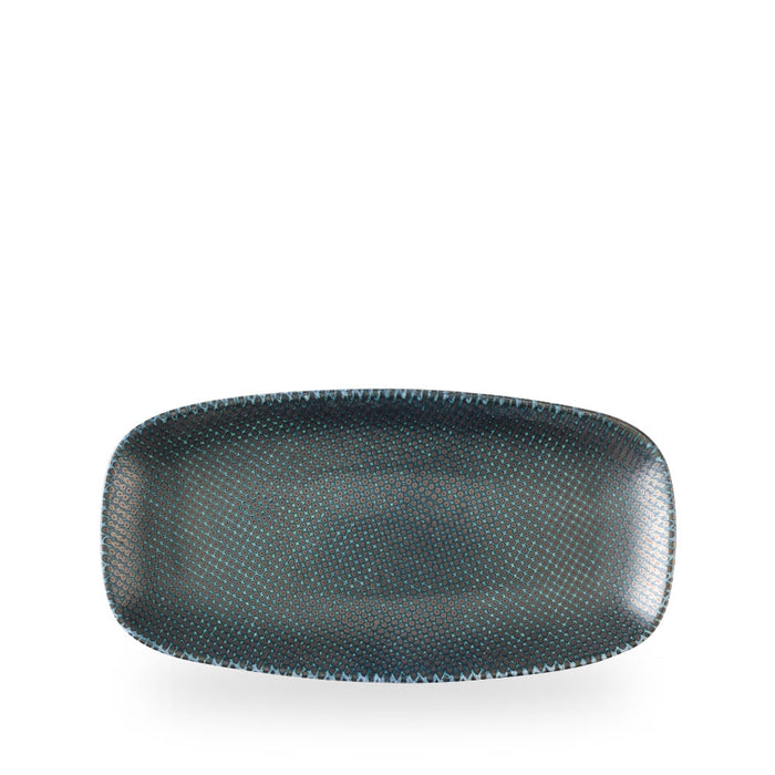Astro Metallic Blue Piatto Rettangolare Chefs 11 3/4X6" Box 12 - ATBLXO111