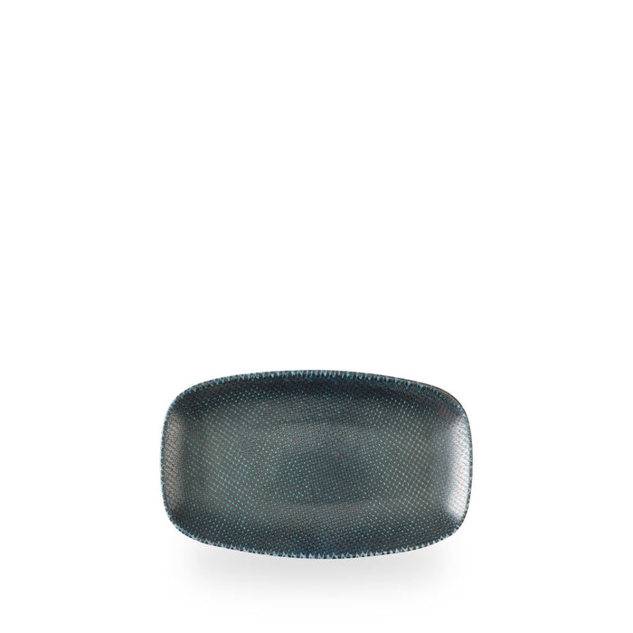 Astro Metallic Blue Piatto Rettangolare Chefs 7 4/5 X 4 3/4" Box 12 - ATBLXO7 1