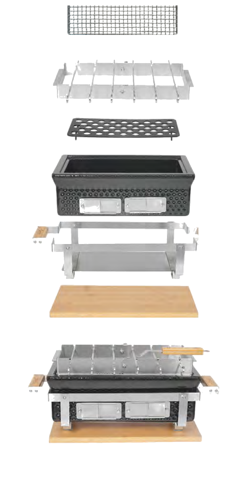 GRILL BBQ RETTANGOLARE - BABBQRE
