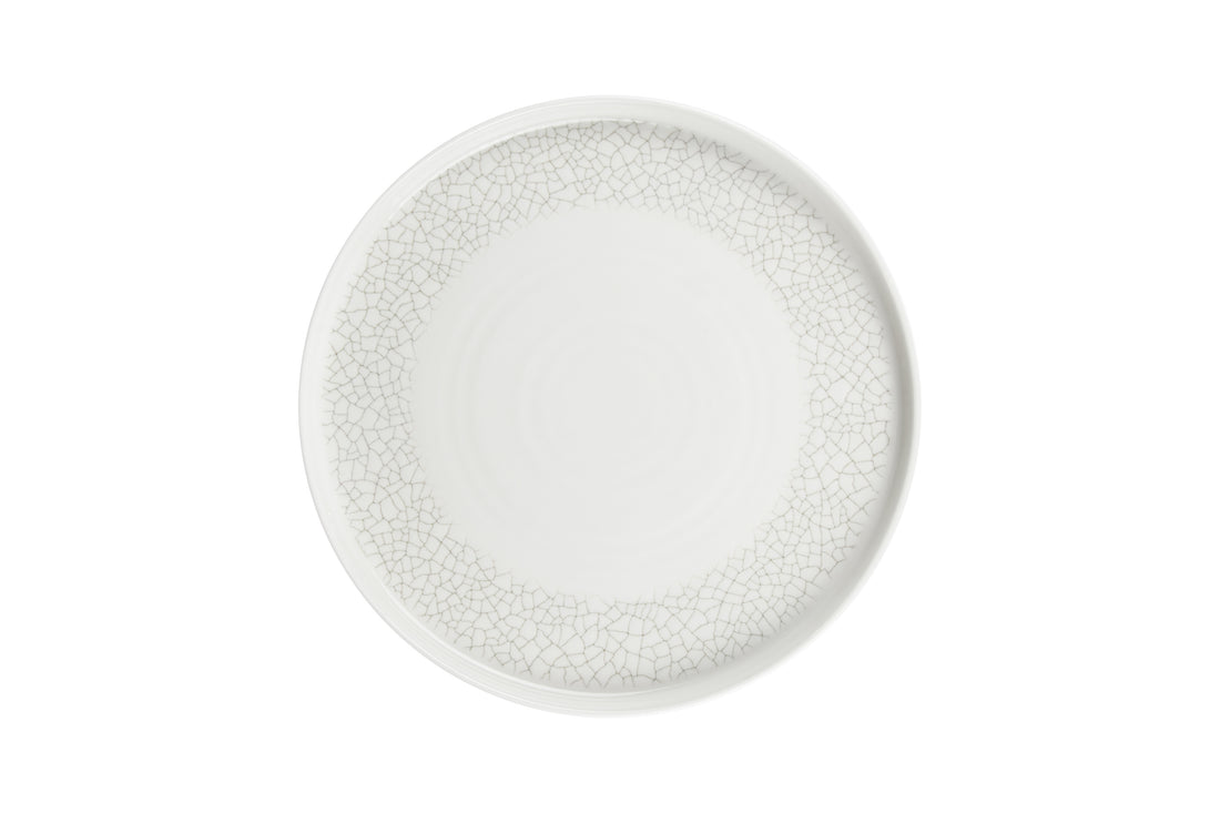Viana Charcoal Grey Walled Plate 10 1/4" Box 6 - CGVIWP261
