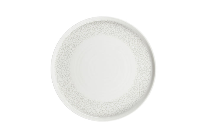 Viana Charcoal Grey Walled Plate 10 1/4" Box 6 - CGVIWP261