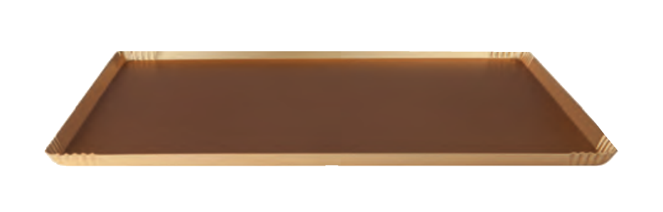 Vassoio ox/oro - 22.5x22.5 cm - COAL182OR22,5