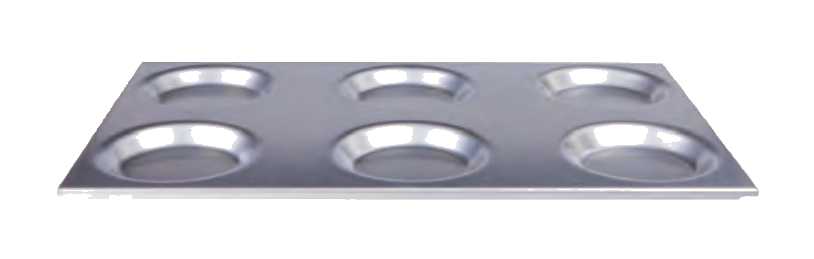 Teglia gn 6 stampi al cm 53x32,5 - COAL18306