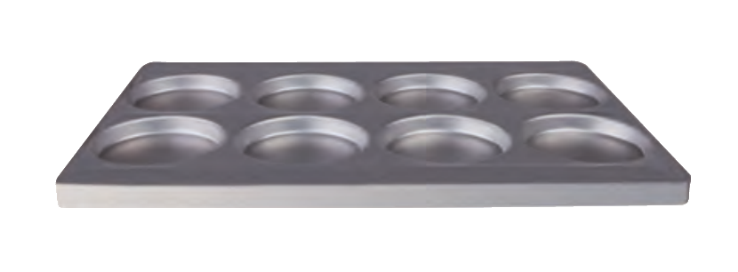 Teglia alluminata 8/focacc.cm.60x40 (diam.x focaccina cm.14) - COAL49/860