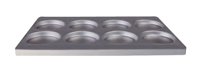 Teglia alluminata 8/focacc.cm.60x40 (diam.x focaccina cm.14) - COAL49/860