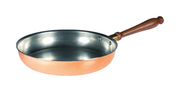 Padella leggera rame 1/m legno - 28 cm - COCUPADFLAM28