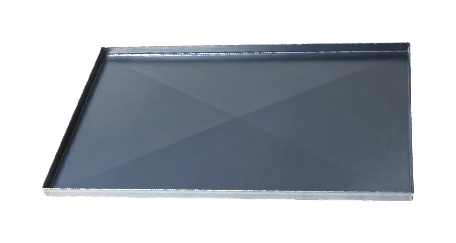 TEGLIA RETT LAM.BLU CON DIAGONALI CM 60X40X2 sp 0.8 BORDI DIRITTI - COFE149BXD60
