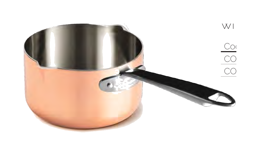 Casseruola alta c/bec.dx-sx 1/m copper 4 induzione - 12 cm - COTE105CIT12