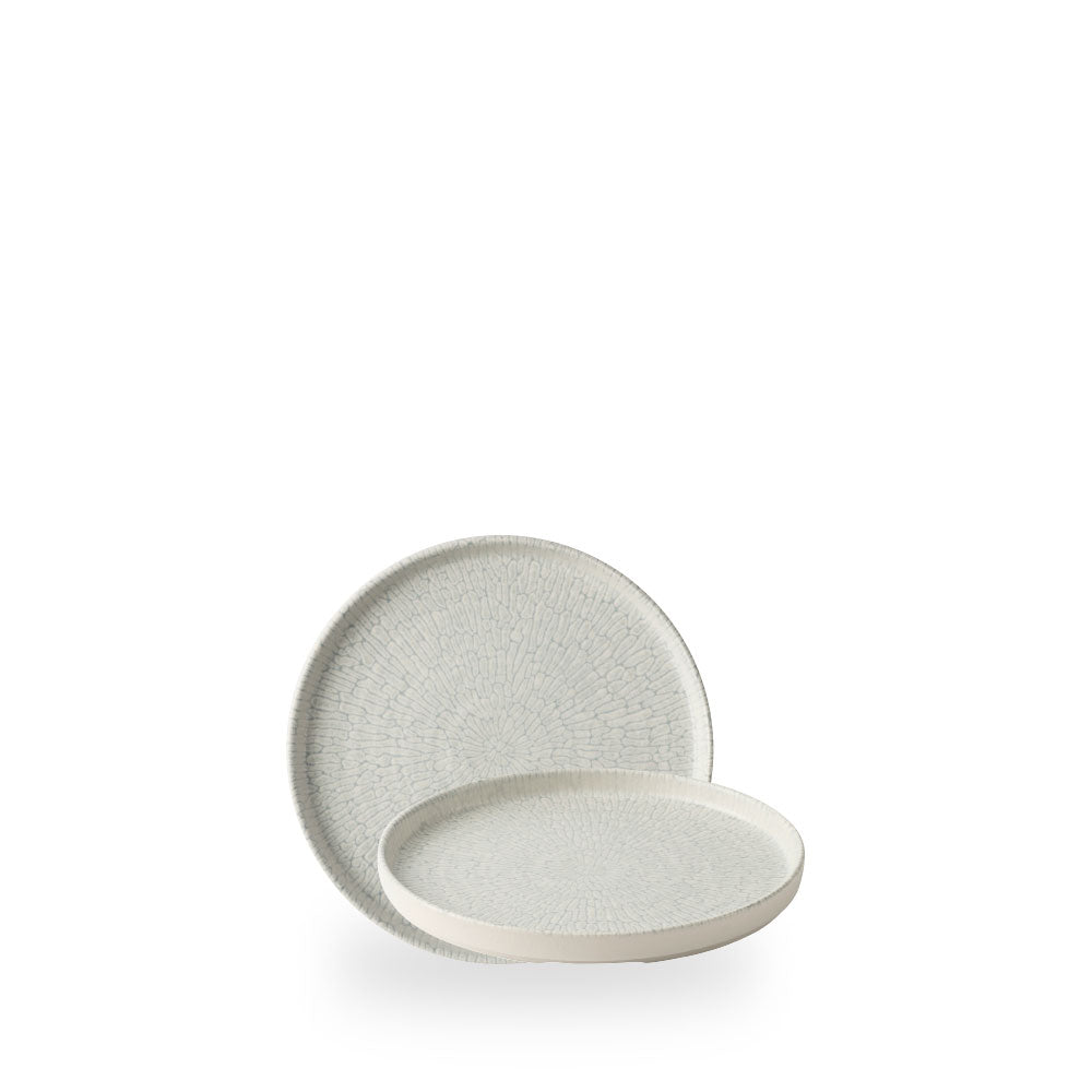 Delta Grey Walled Plate 6 1/8" Box 6 - DELGWP161