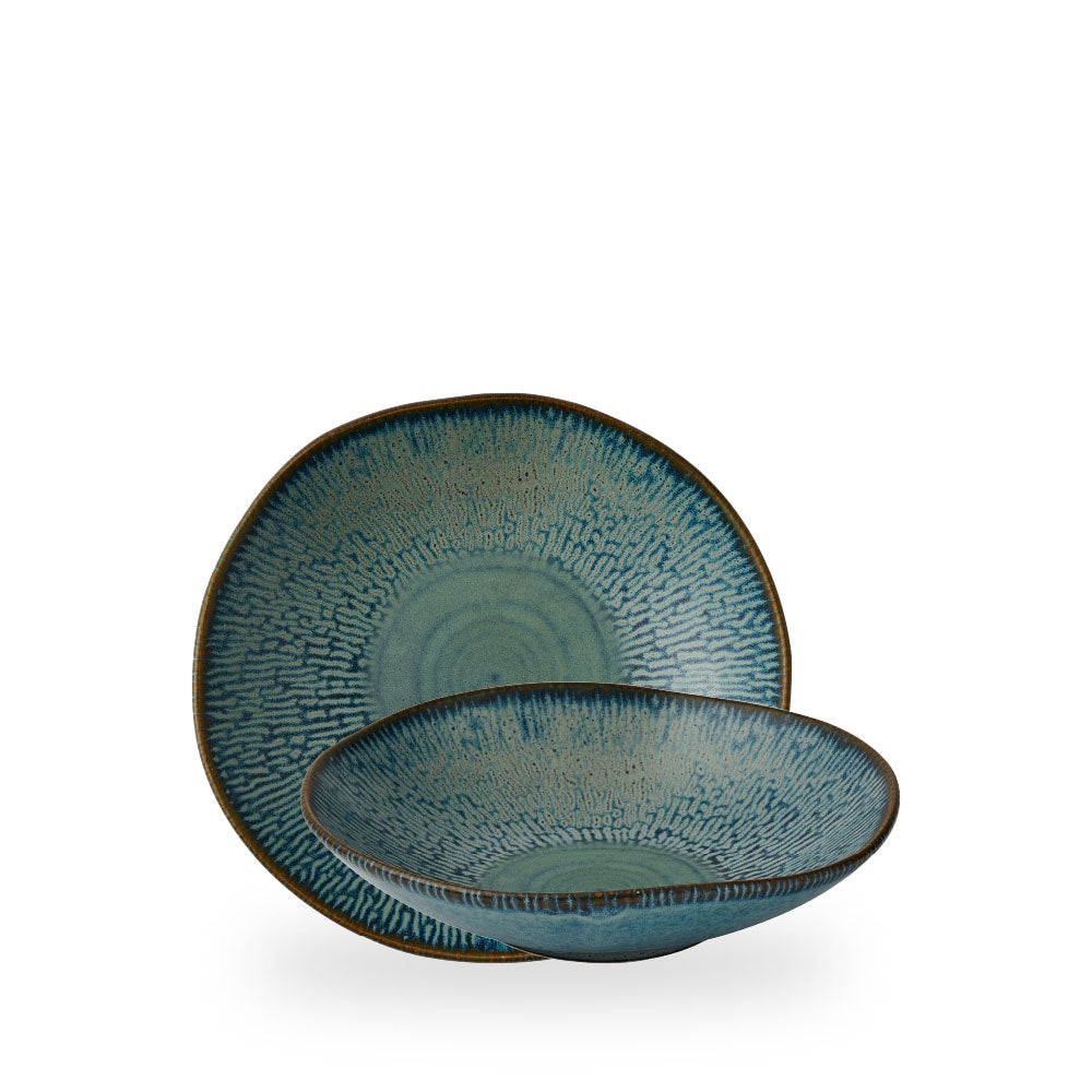 Cascade Sapphire Blue Natural Bowl 22Cm Box 6 - ECABPB221