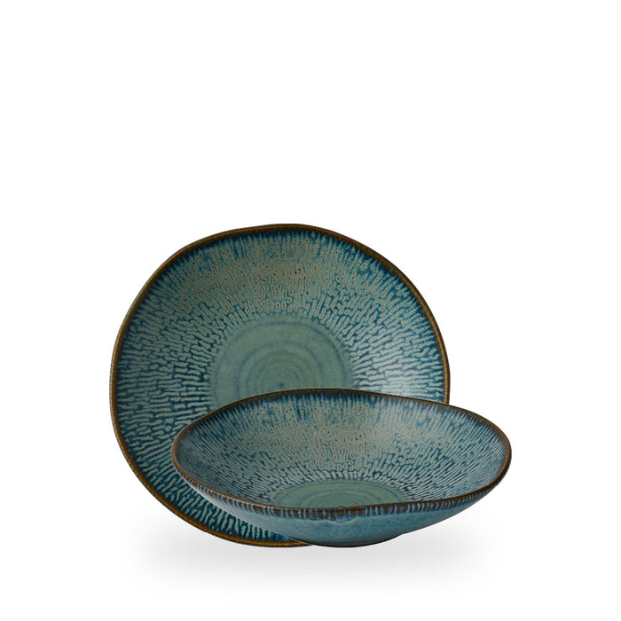 Cascade Sapphire Blue Natural Bowl 22Cm Box 6 - ECABPB221