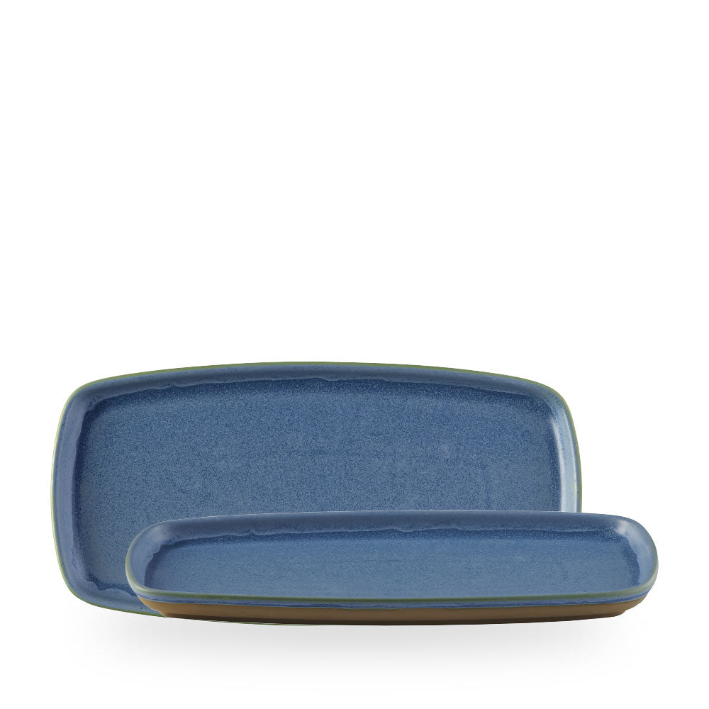 Emerge Oslo Blue Piatto Rettangolare 11 3/4X5 3/4" Box 6 - EMBLEP301