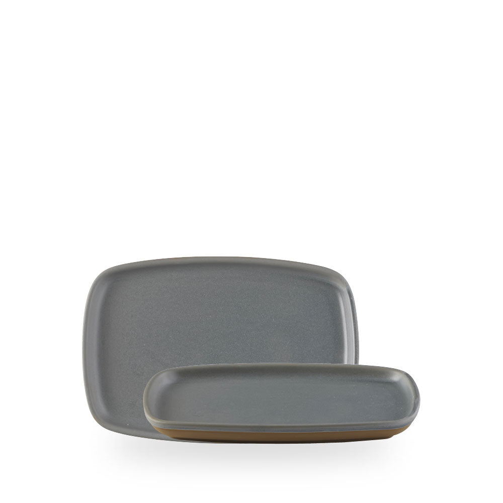 Emerge Seattle Grey Piatto Rettangolare 8 3/4X6" Box 6 - EMGYEP221