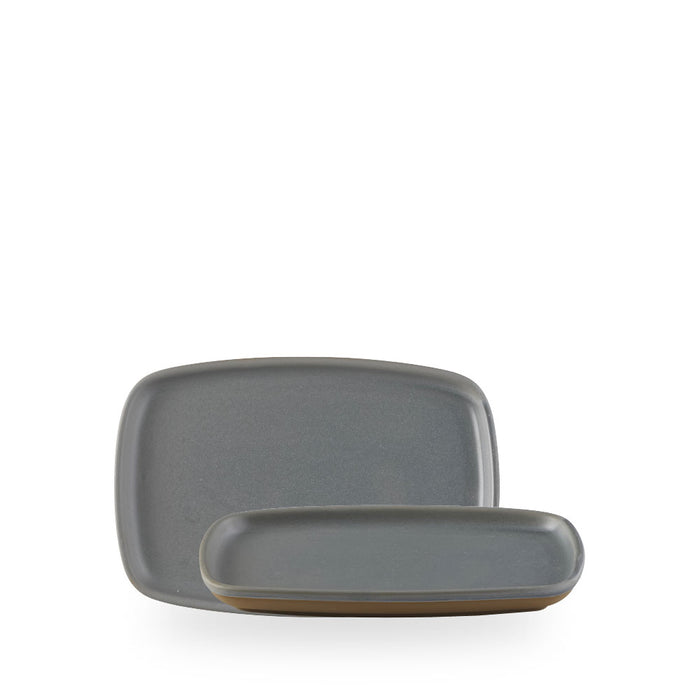 Emerge Seattle Grey Piatto Rettangolare 8 3/4X6" Box 6 - EMGYEP221