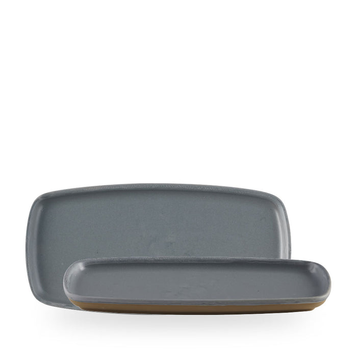 Emerge Seattle Grey Piatto Rettangolare 11 3/4X5 3/4" Box 6 - EMGYEP301