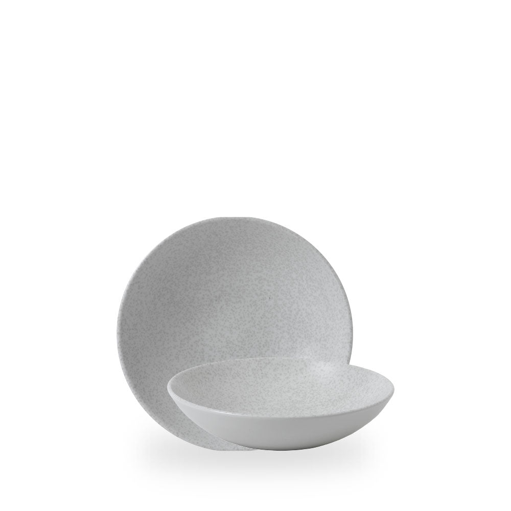 Evo Origins Fawn White Piatto Fondo 7.25" Box 12 - EOWHEVB71