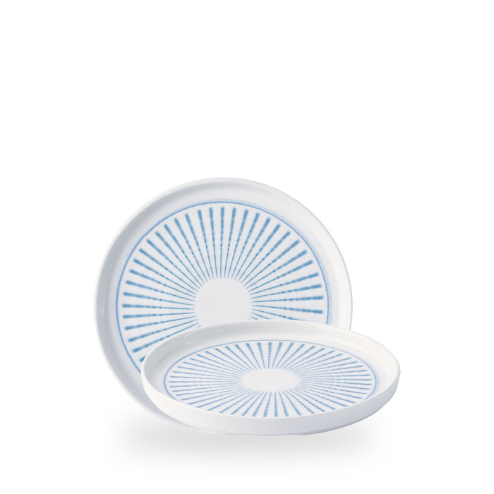 Era Blue Walled Plate 8.25" Box 6 - ERABWP211