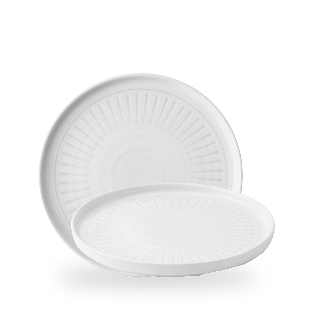Era Grey Walled Plate 10 2/8" Box 6 - ERAGWP261