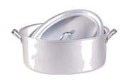 Casseruola ovale + coperchio bltf man. Al - 34 cm - FAMA2634