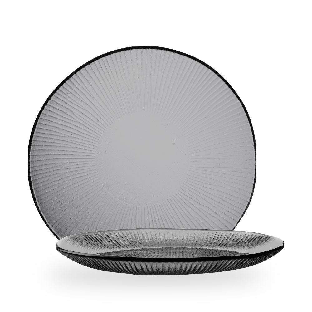 Bamboo Organic Glass Round Piatto 29.5Cm Box 6 - GLDKOP291
