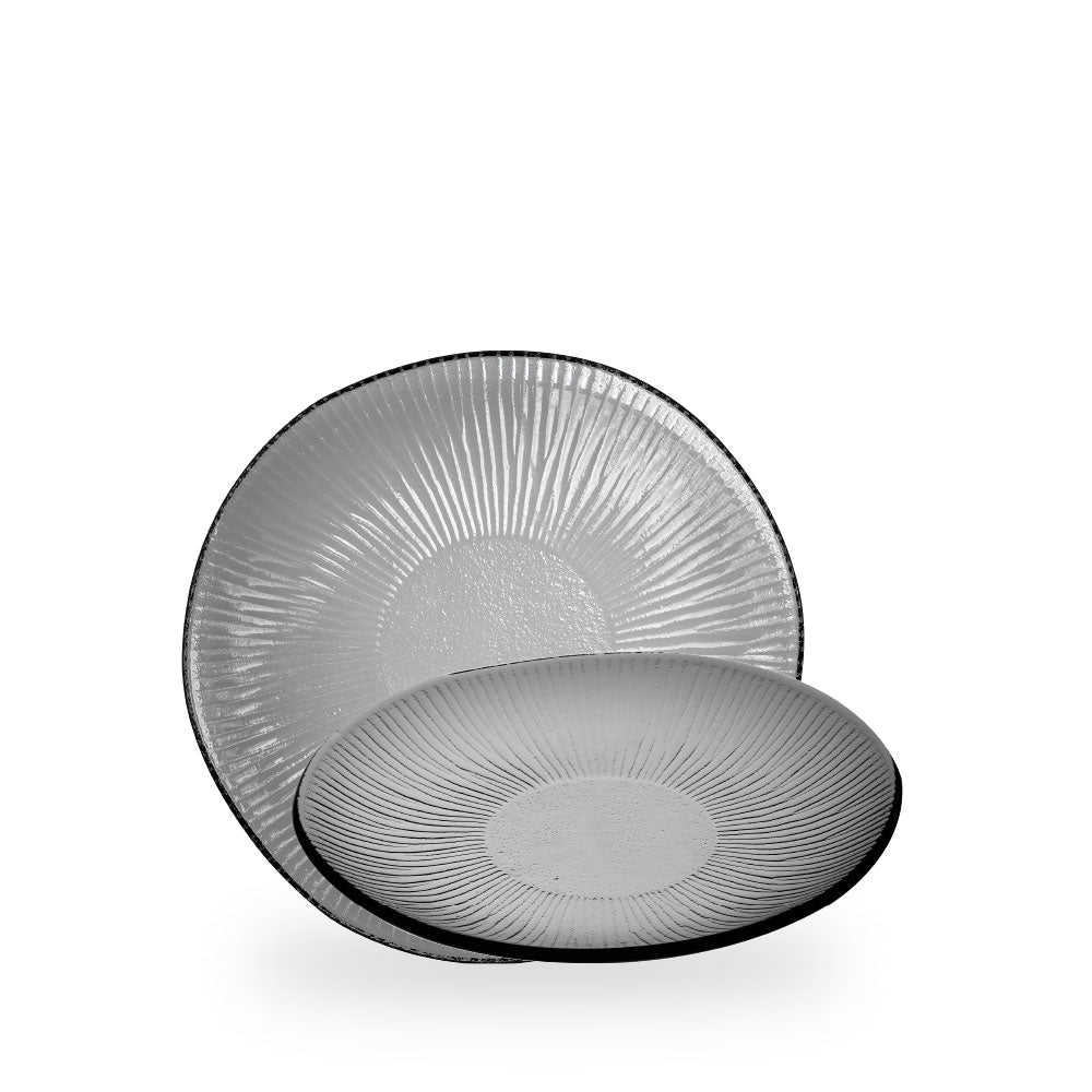 Bamboo Organic Glass Piatto 8 7/8" Box 6 - GLDKTBP11