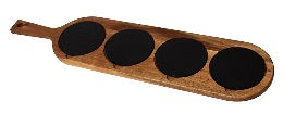 Horecatech HA028 - Tagliere acacia/ardesia  cm  59,5 x 14 x 1,5