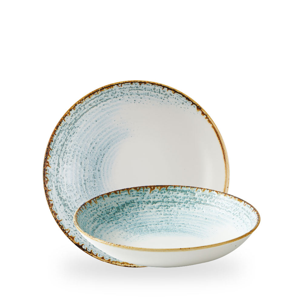 Homespun Accents Aquamarine Evolve Piatto Fondo 9.75" Box 12 - HAAMEVB91