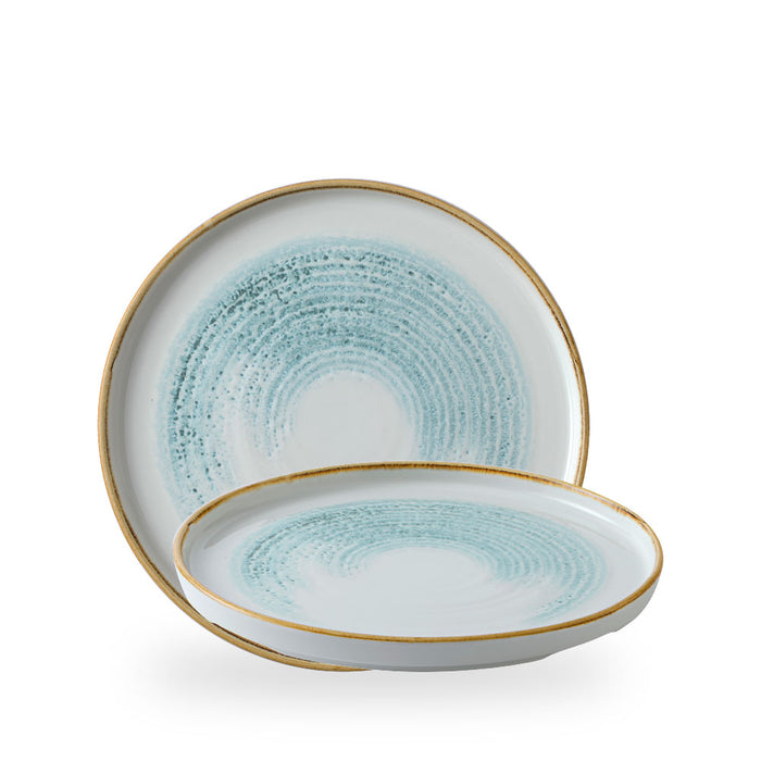 Homespun Accents Aquamarine Piatto Walled10 2/8" Box 6 - HAAMWP261