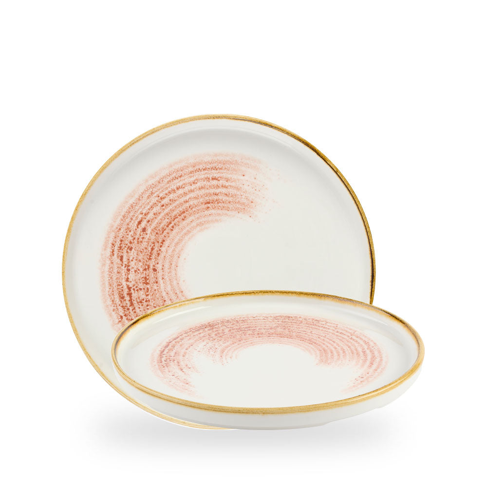 Homespun Accents Coral Piatto Walled10 2/8" Box 6 - HACLWP261