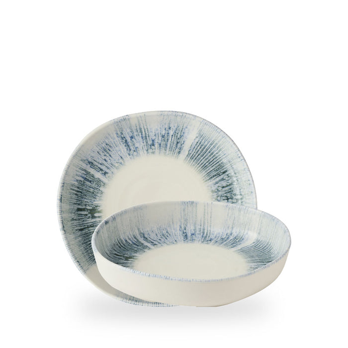 Lyra Blue Organic Walled Bowl 9" Box 6 - ILYBWOB21