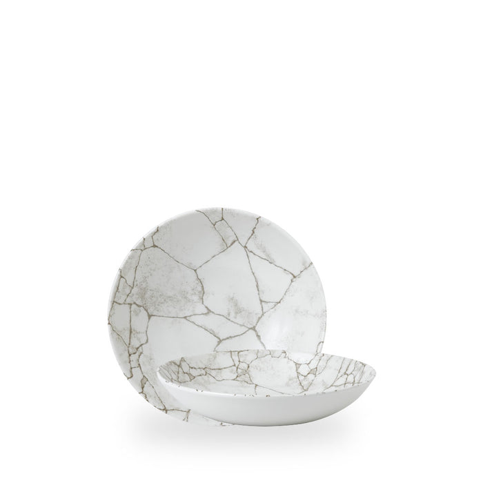 Studio Prints Kintsugi Agate Grey Evolve Coppetta Coupe 7.25" Box 12 - KTAGEVB71