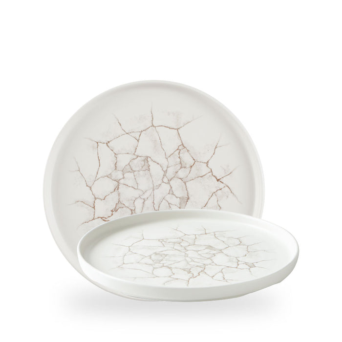 Studio Prints Kintsugi Agate Grey Piatto Walled10 2/8" Box 6 - KTAGWP261