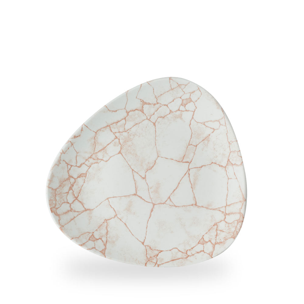 Studio Prints Kintsugi Coral Piatto Triangolare 10" Box 12 - KTAMTR101