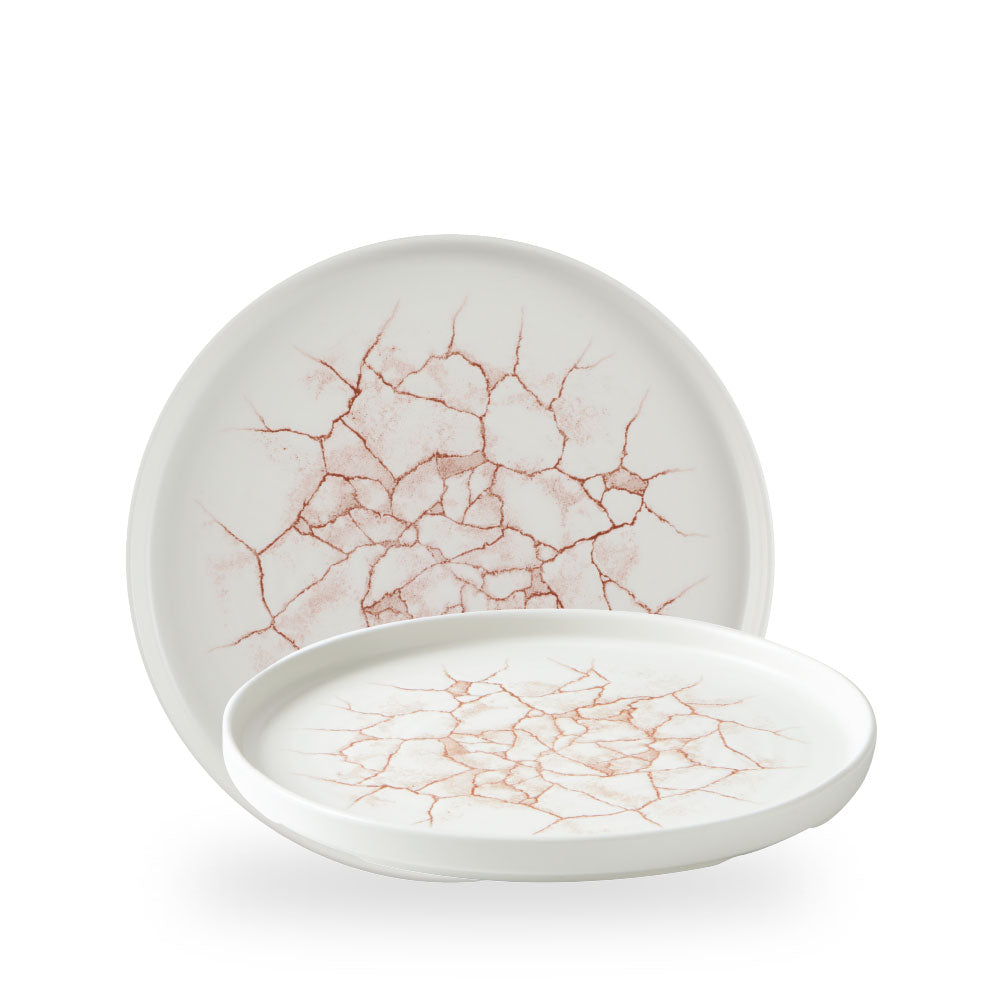 Studio Prints Kintsugi Coral Piatto Walled10 2/8" Box 6 - KTAMWP261