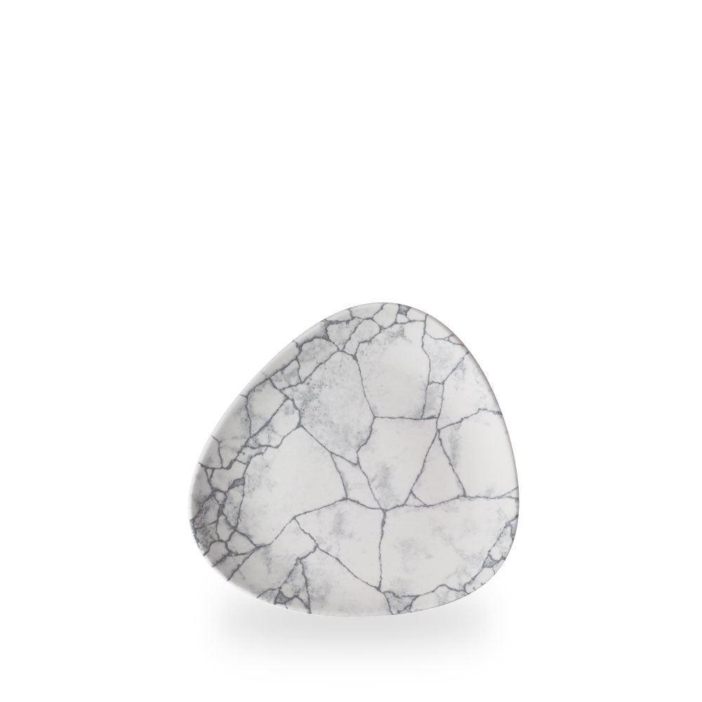 Studio Prints Kintsugi Pearl Grey Piatto Triangolare 7" Box 12 - KTPGTR7 1