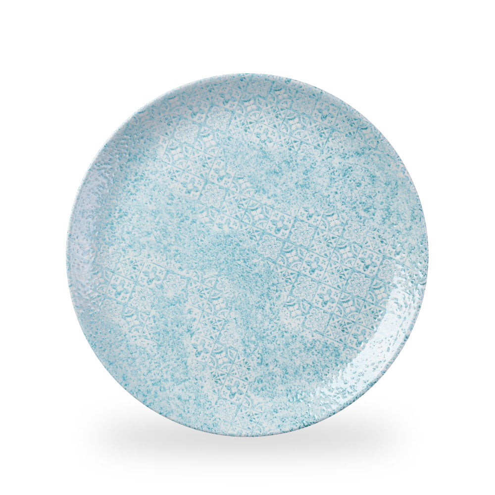 Med Tiles Aquamarine Evolve Piatto Piano Coupe 11.25" Box 12 - MTAQEV111