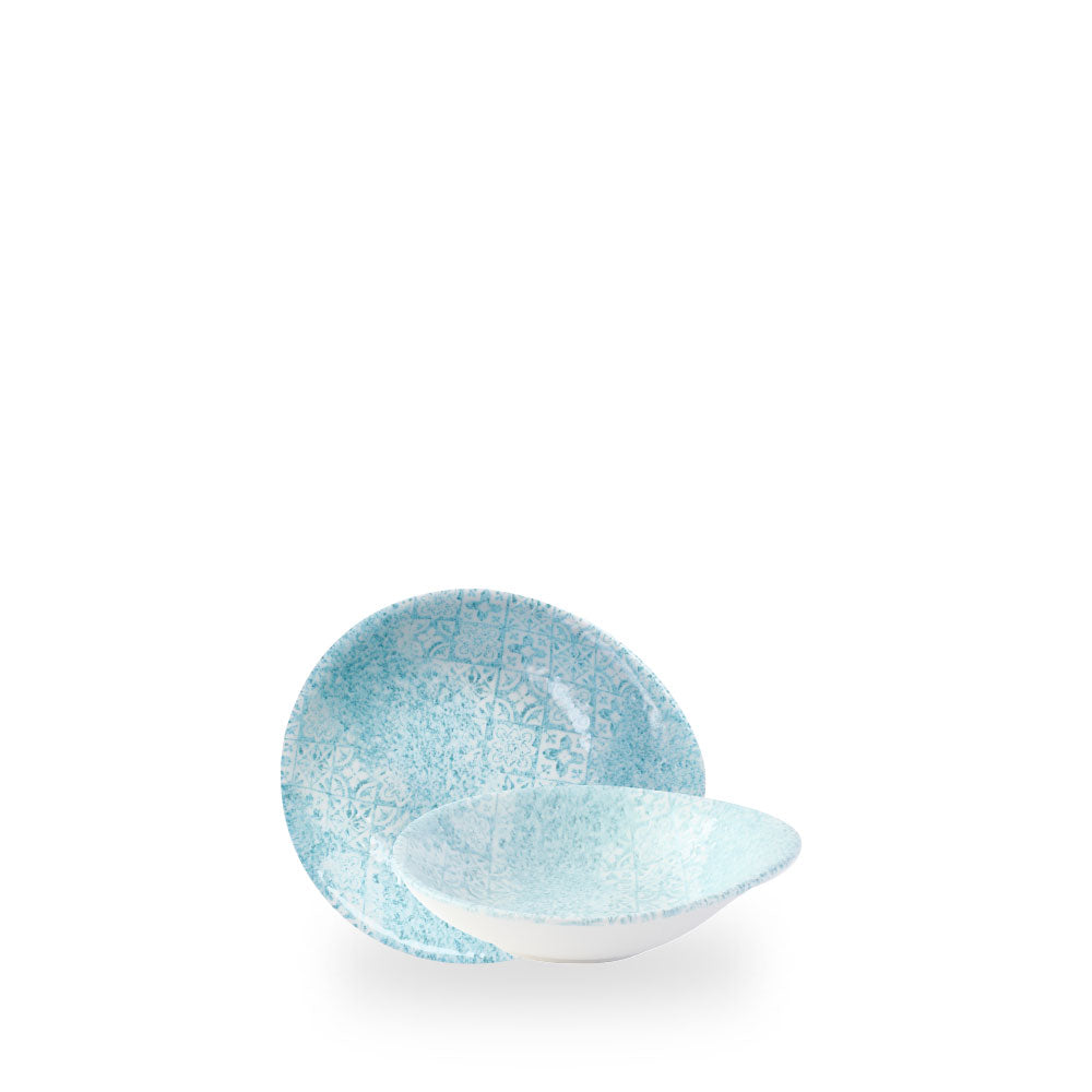 Med Tiles Aquamarine Round Ciotolina Con Manico 6 3/8X5 5/8" Box 12 - MTAQID6 1