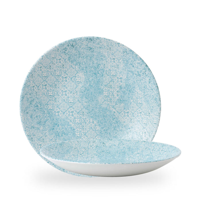 Aquamarine Med Tiles Piatto Fondo Coupe 11" Box 12 - MTAQPD271