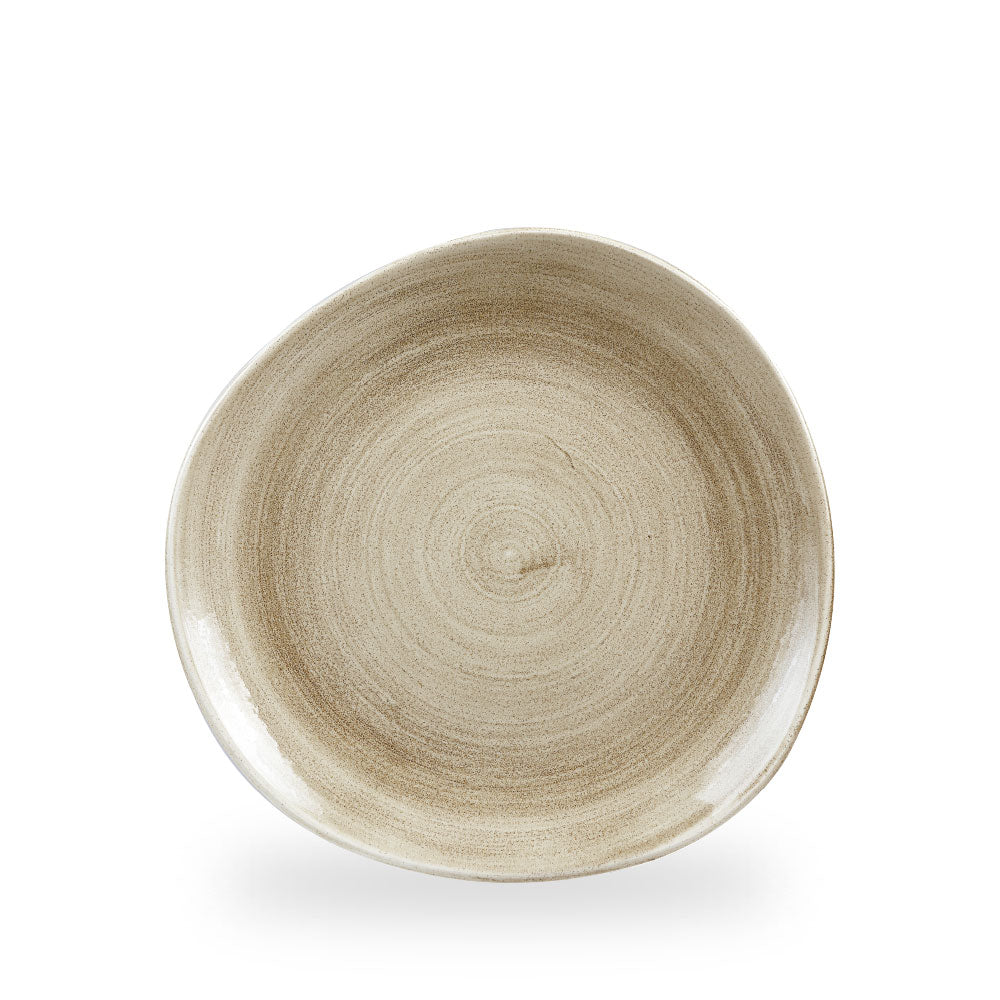 Stonecast Patina Antique Taupe Piatto Organic 10 3/8" Box 12 - PAATOG101