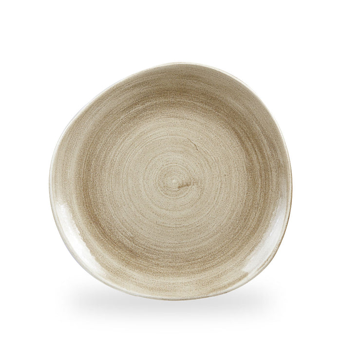 Stonecast Patina Antique Taupe Piatto Organic 11 1/4" Box 12 - PAATOG111