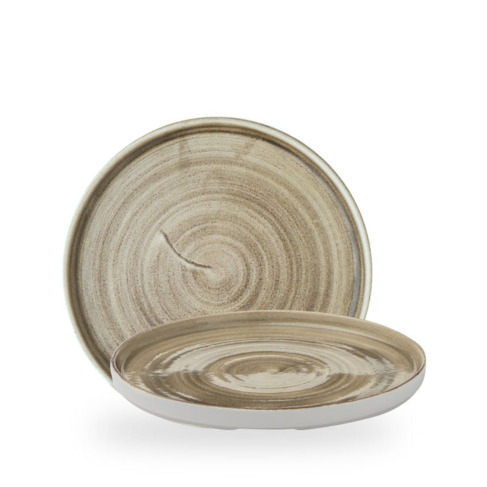 Stonecast Patina Antique Taupe Piatto Walled10 2/8" Box 6 - PAATWP261