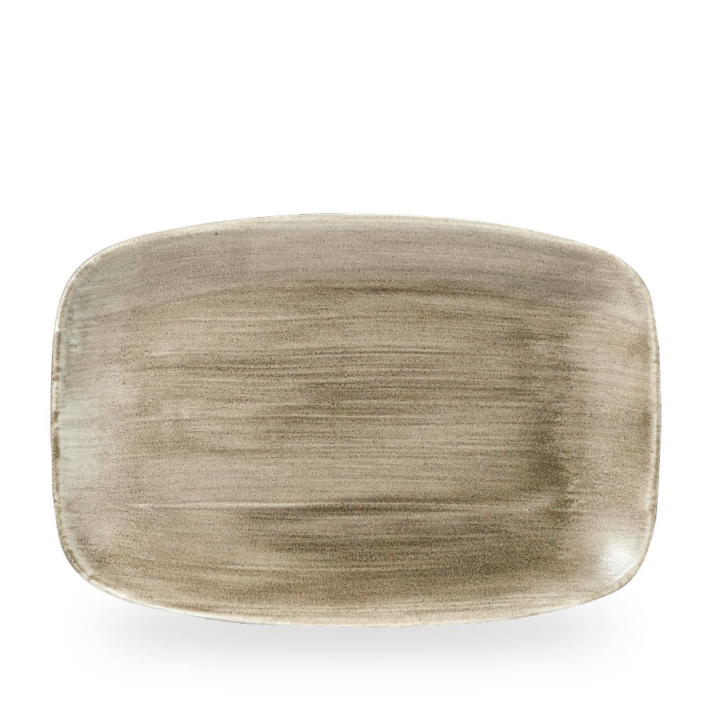 Stonecast Patina Antique Taupe Piatto Rettangolare Chefs 13 1/2" X 9 1/4" Box 6 - PAATXP141