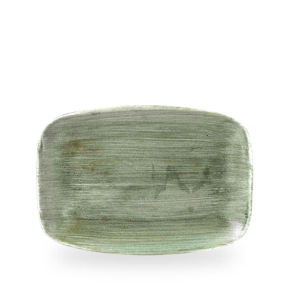 Stonecast Patina Burnished Green Piatto Rettangolare Chefs 12 X 7 4/5" Box 6 - PABGOBL41