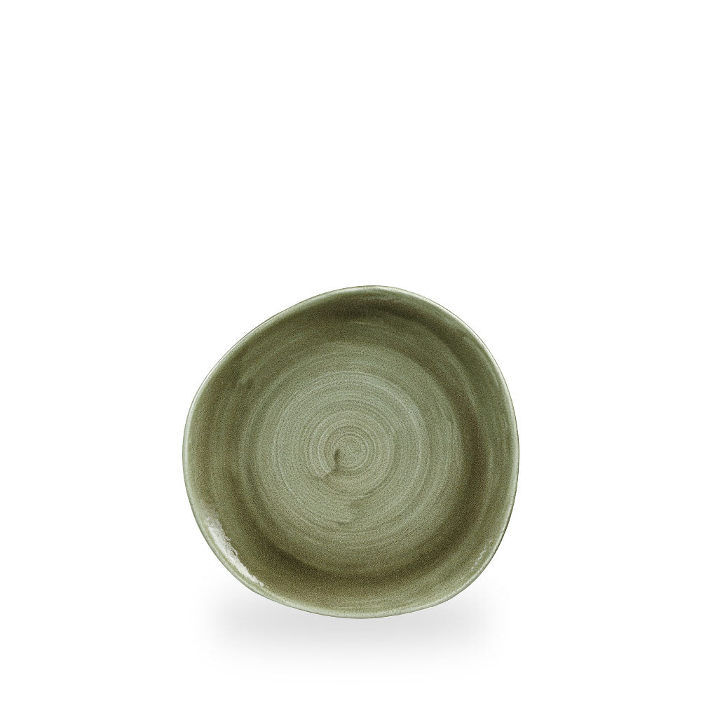 Stonecast Patina Burnished Green Piatto Organic 7 1/4" Box 12 - PABGOG7 1