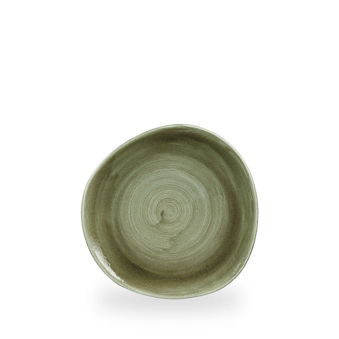 Stonecast Patina Burnished Green Piatto Organic 8 1/4" Box 12 - PABGOG8 1