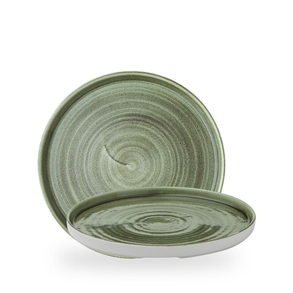 Stonecast Patina Burnished Green Piatto Walled10 2/8" Box 6 - PABGWP261